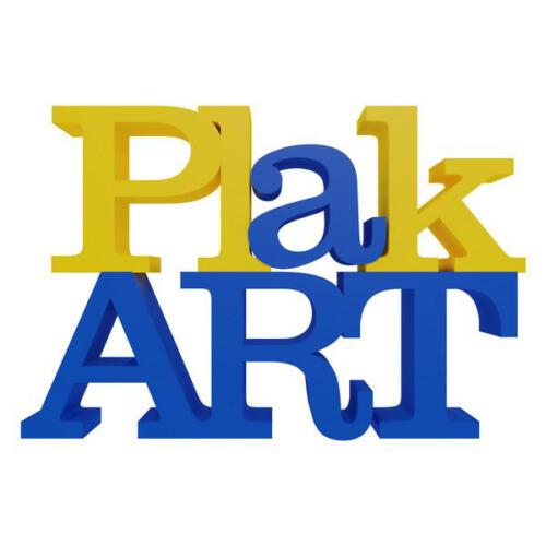 PlakART Logo weiss ohne Rahmen
